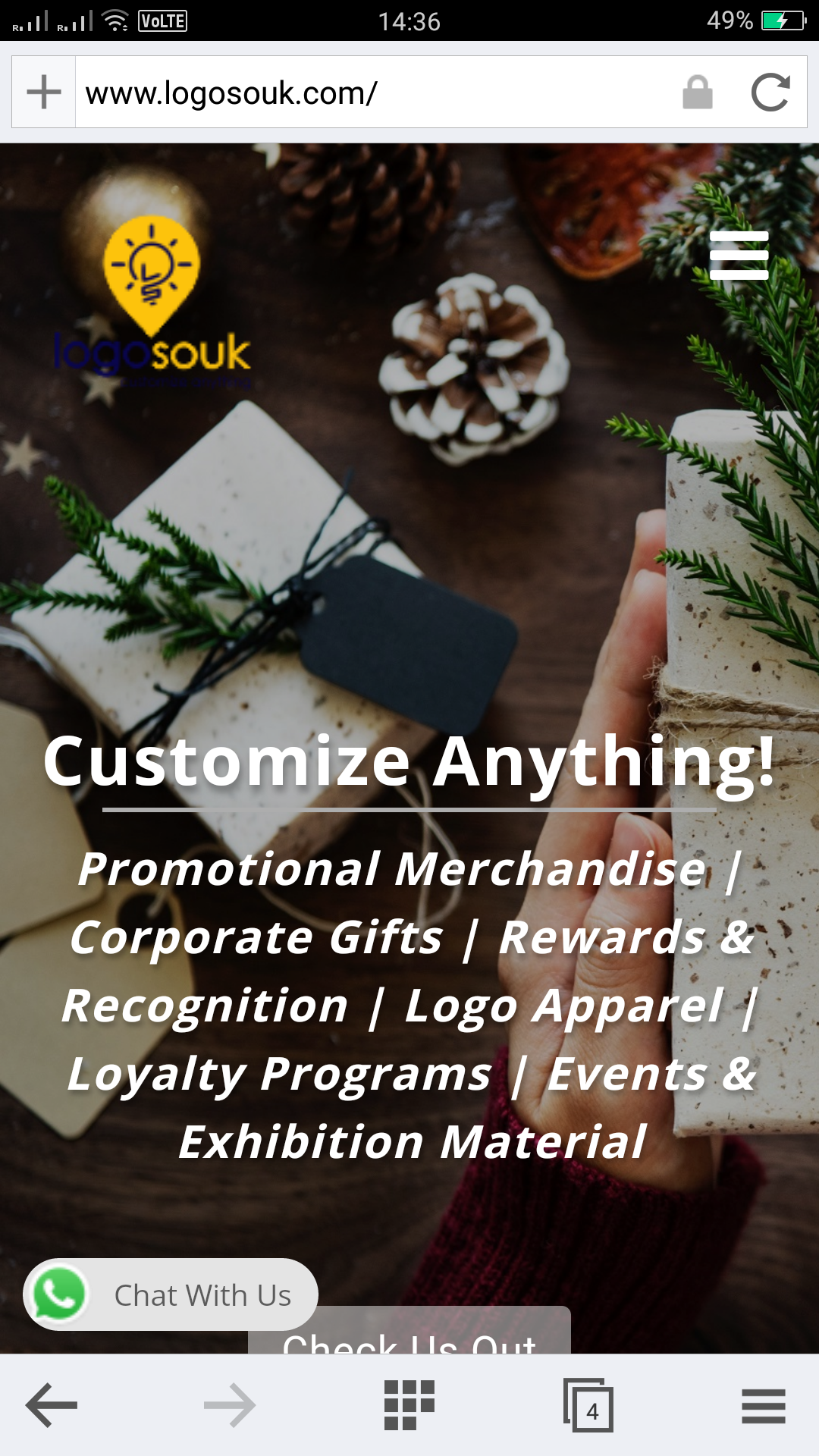 logosouk corporate website development screenshot